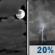 Tonight: Mostly Cloudy then Slight Chance Showers And Thunderstorms