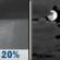 Tuesday Night: Slight Chance Rain Showers then Mostly Cloudy
