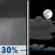 Tonight: Chance Rain Showers then Partly Cloudy