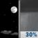 Saturday Night: Mostly Clear then Chance Rain Showers